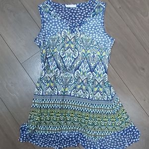 Zoe sleeveless tunic top
